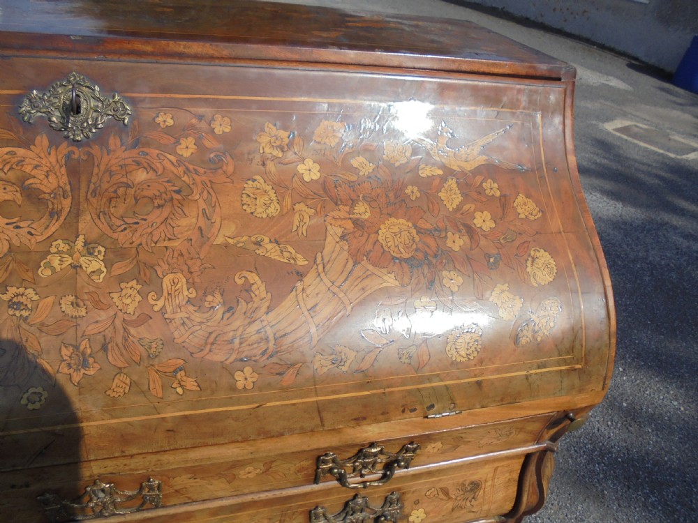 18th Century Dutch marquetry  bureau View III