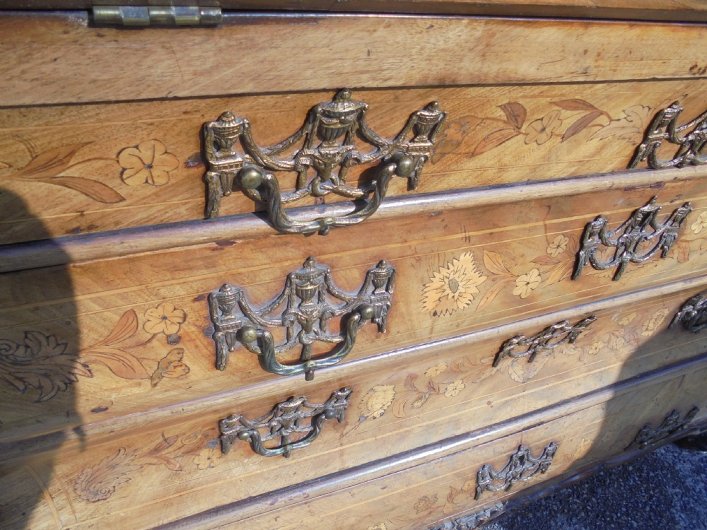 18th Century Dutch marquetry  bureau View X