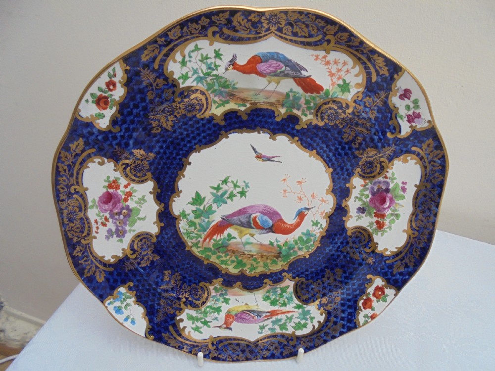 Nine 19th century part dessert service display plates View III