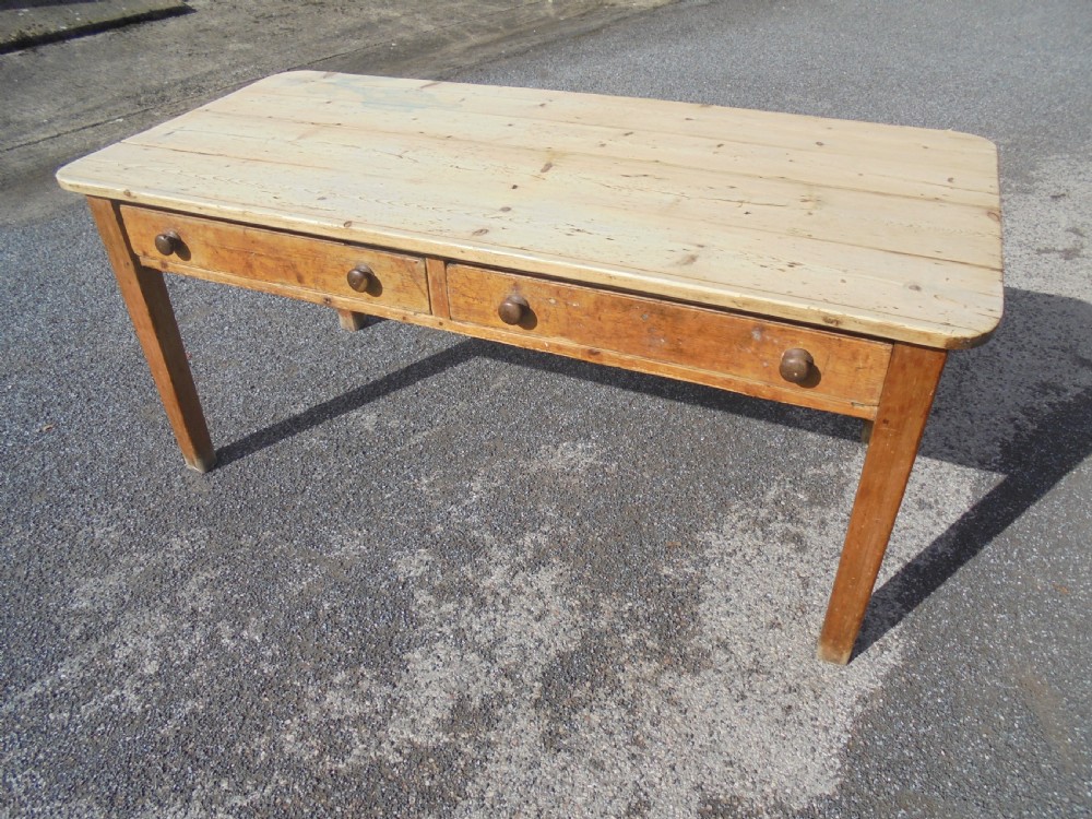 18th century scrub top pine kitchen table View II