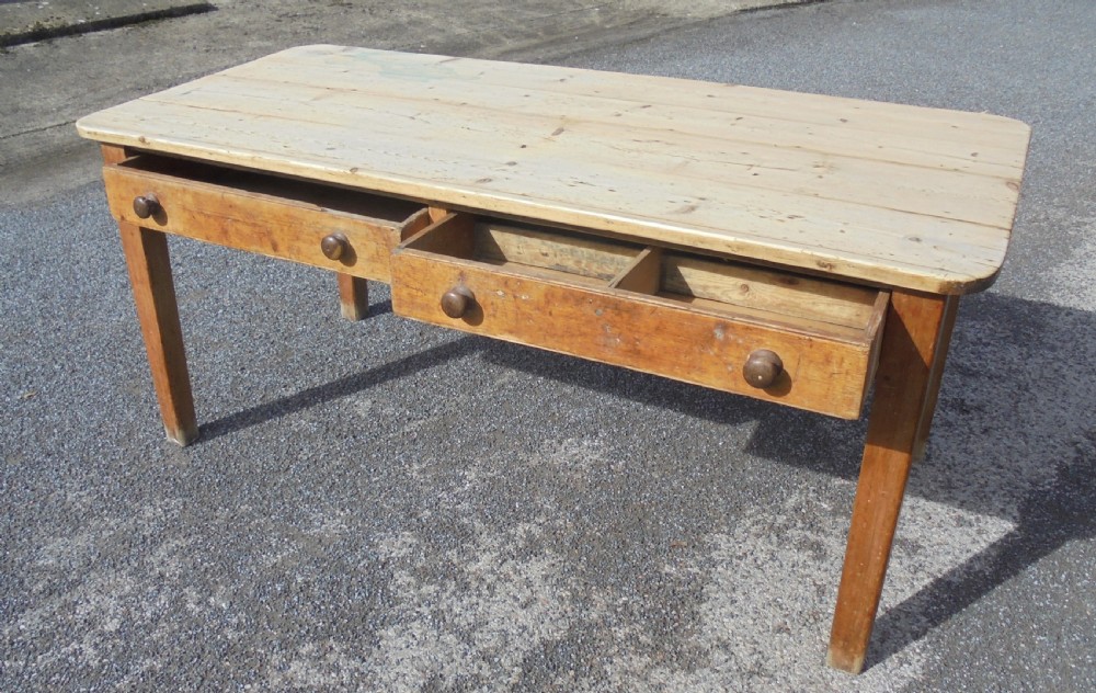 18th century scrub top pine kitchen table View III