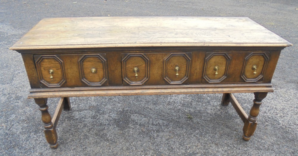 Victorian Jacobean style dresser base