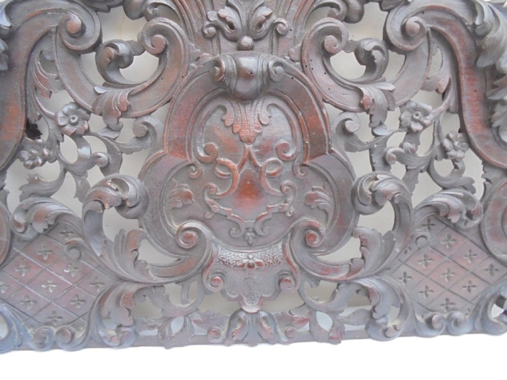 18th century carved walnut wall hanging View IV