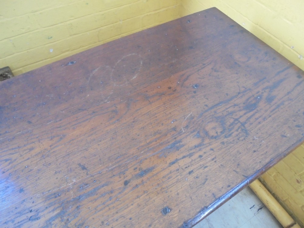 English oak pot board three drawer dresser base View IV