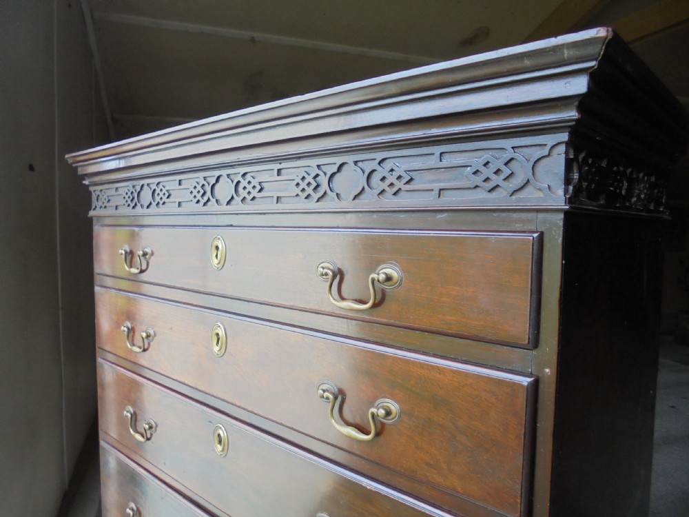 Chippendale style mahogany chest of seven drawers View IV