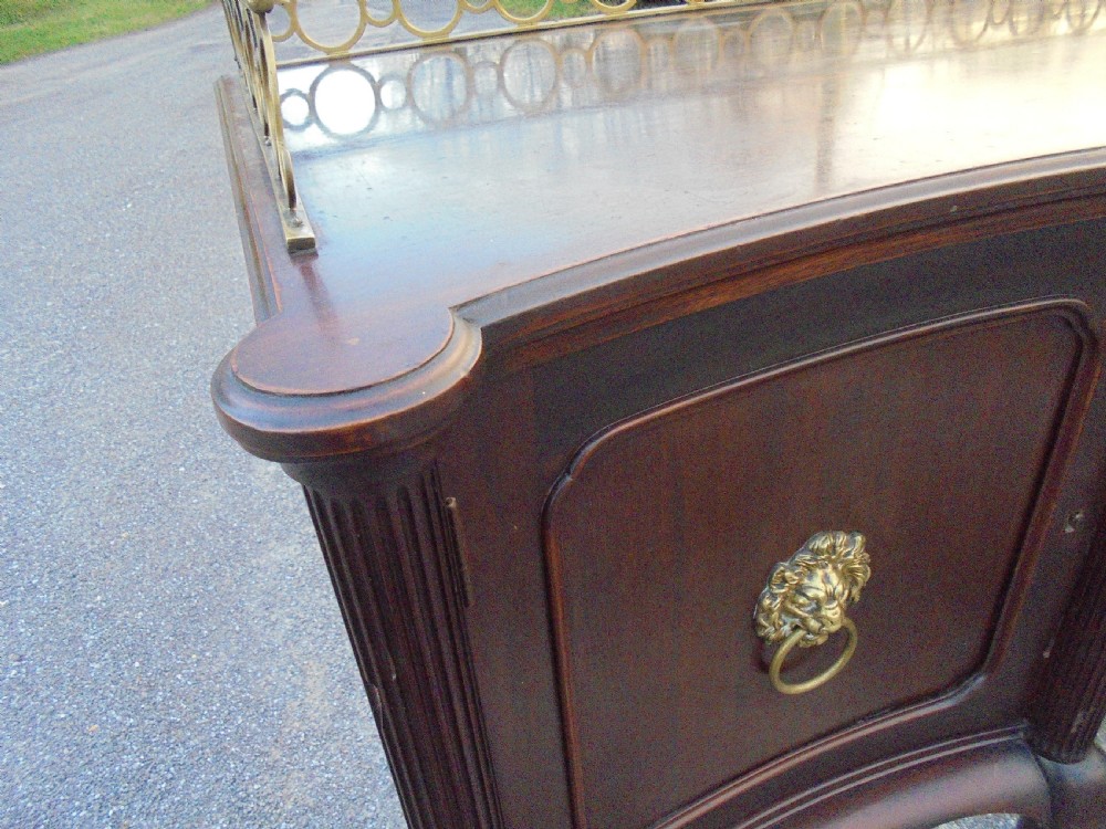 MAPLES Chippendale style sideboard with ornate gallery View II