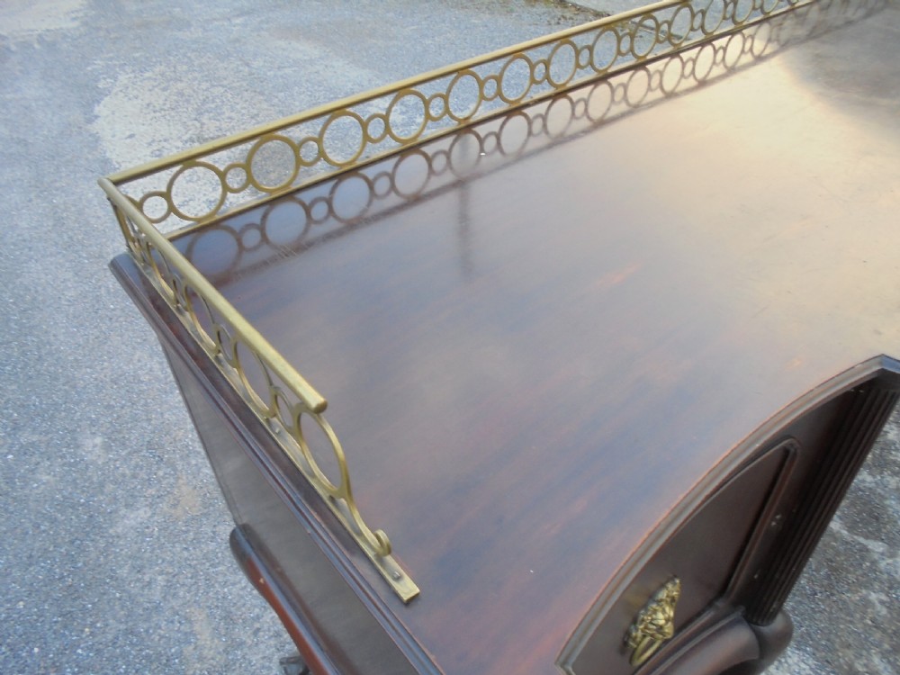 MAPLES Chippendale style sideboard with ornate gallery View XI