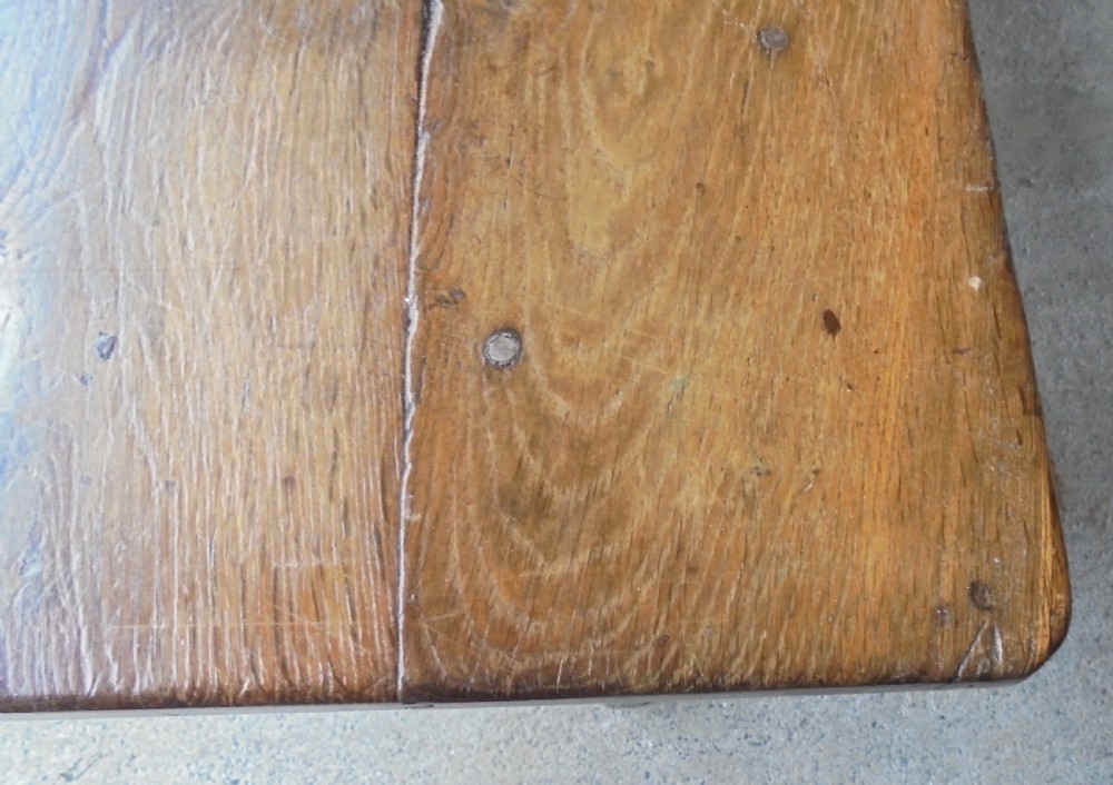 French apple and fruitwood farmhouse kitchen dining table seats eight View XIV