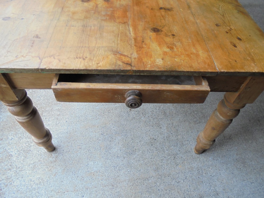 Victorian pine kitchen dining table seats six View VI