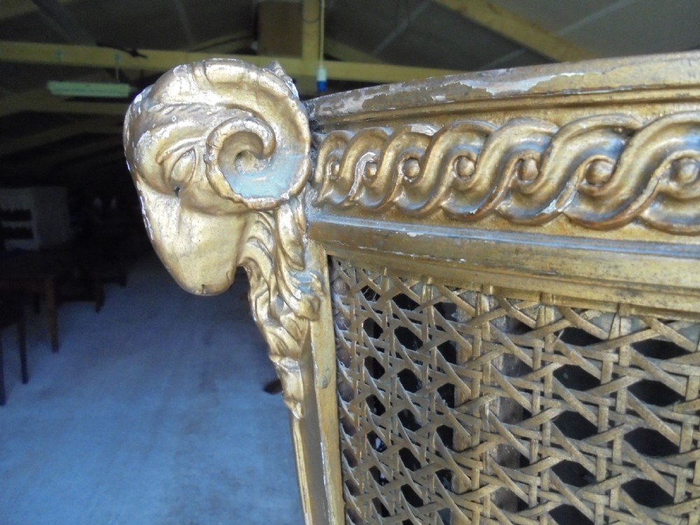 Late Regency gilded planter on stand View II