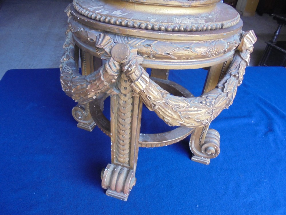 Late Regency gilded planter on stand View III