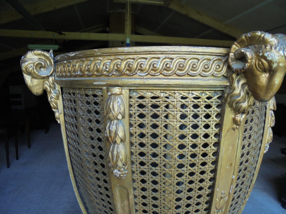 Late Regency gilded planter on stand View VI
