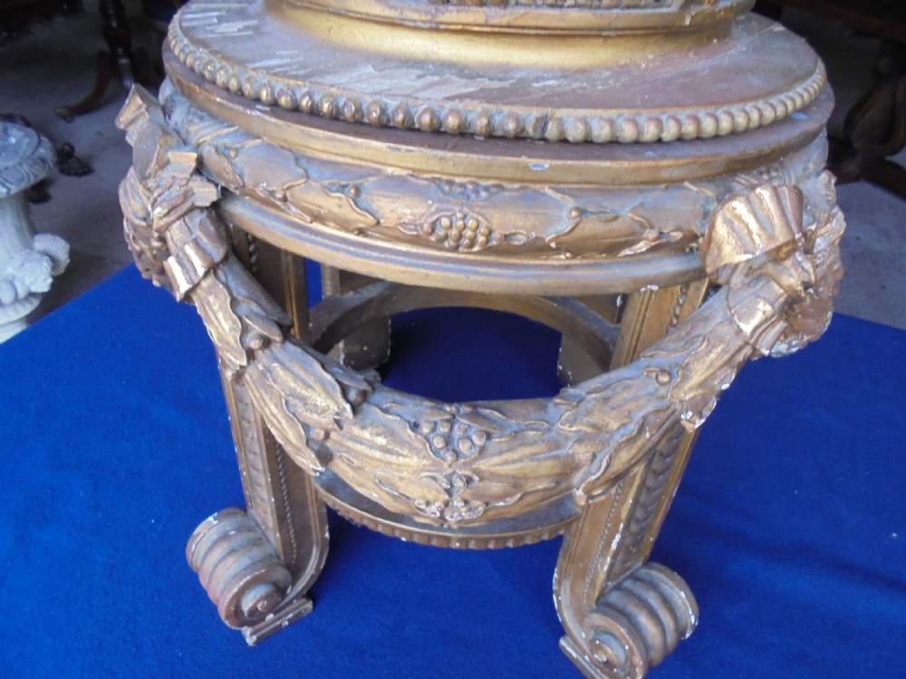 Late Regency gilded planter on stand View VII