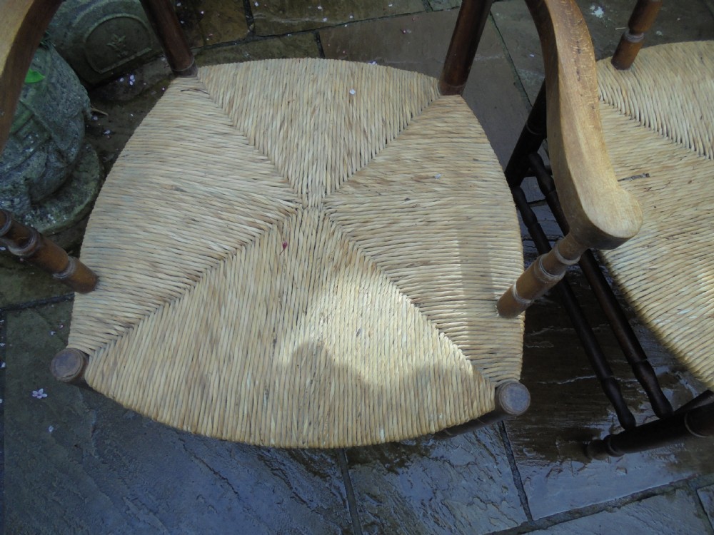 Pair 19th century French carver chairs View III