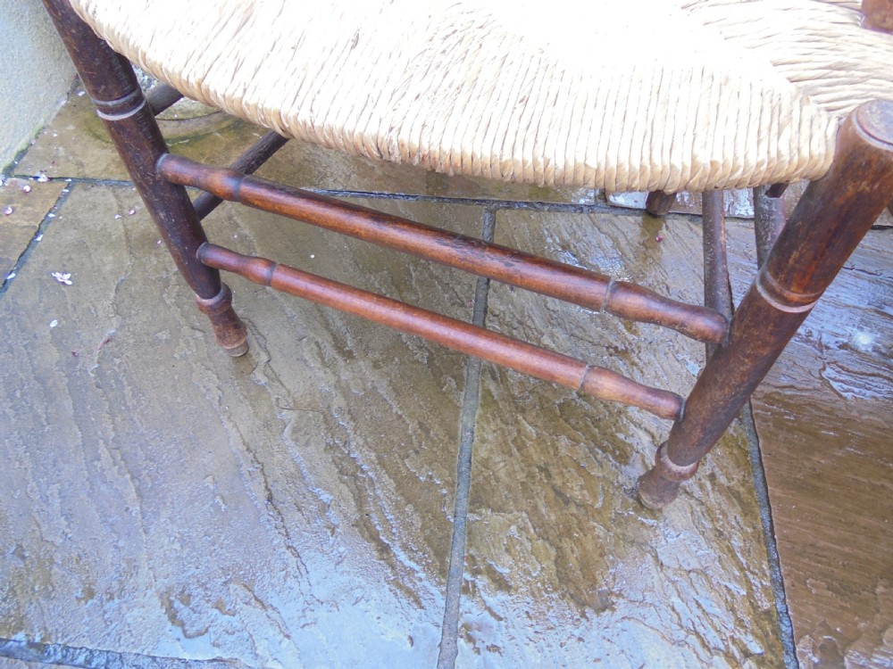 Pair 19th century French carver chairs View VI