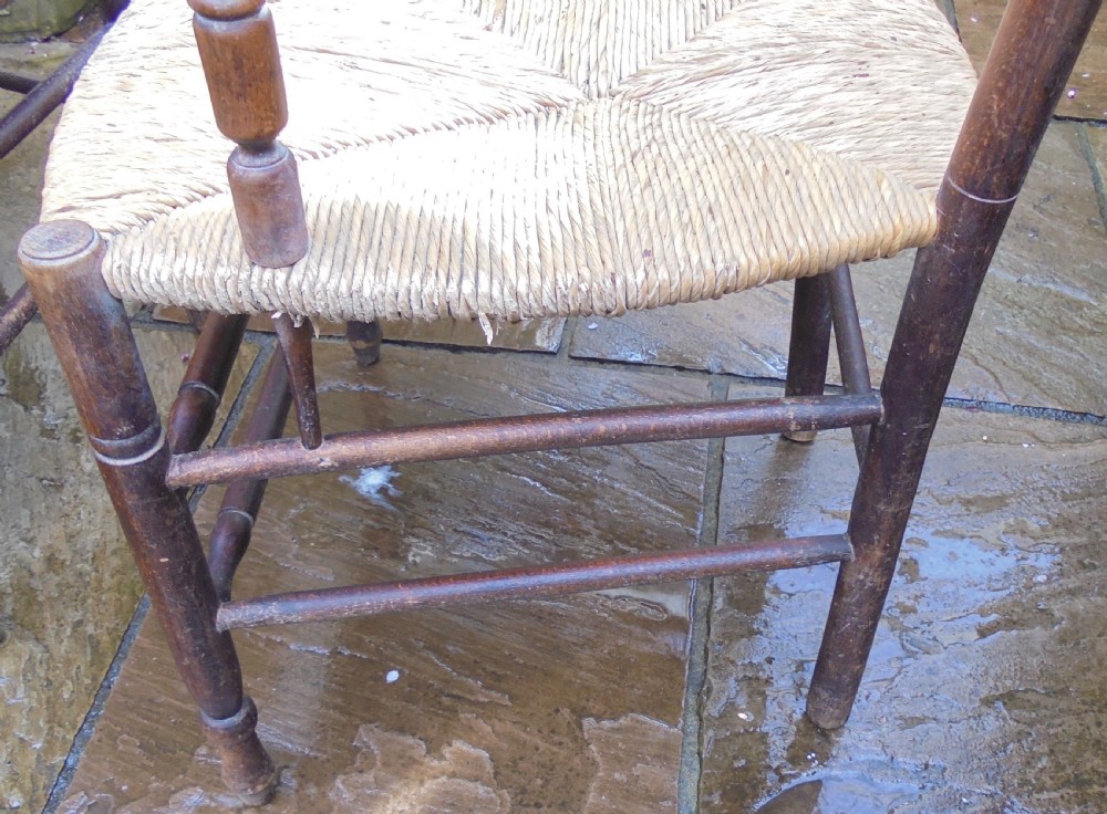 Pair 19th century French carver chairs View IX