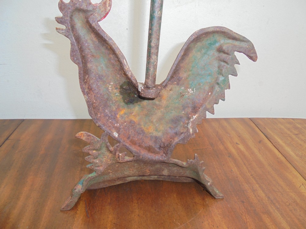 Painted Victorian Cockerel door stop View VI