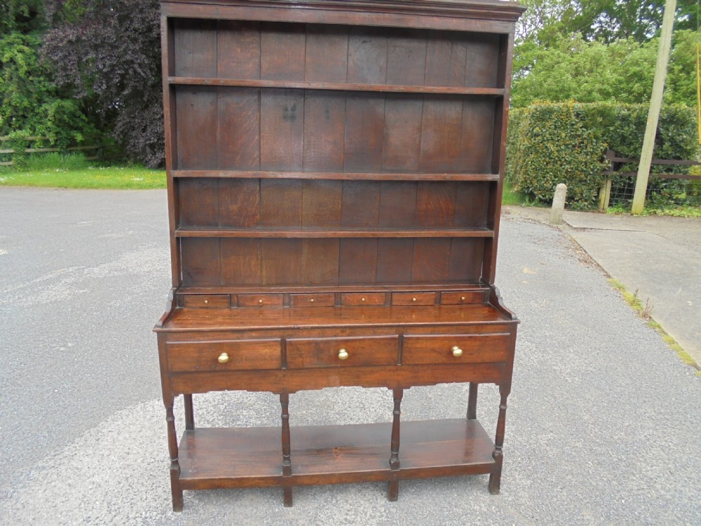 18th century oak pot board dresser