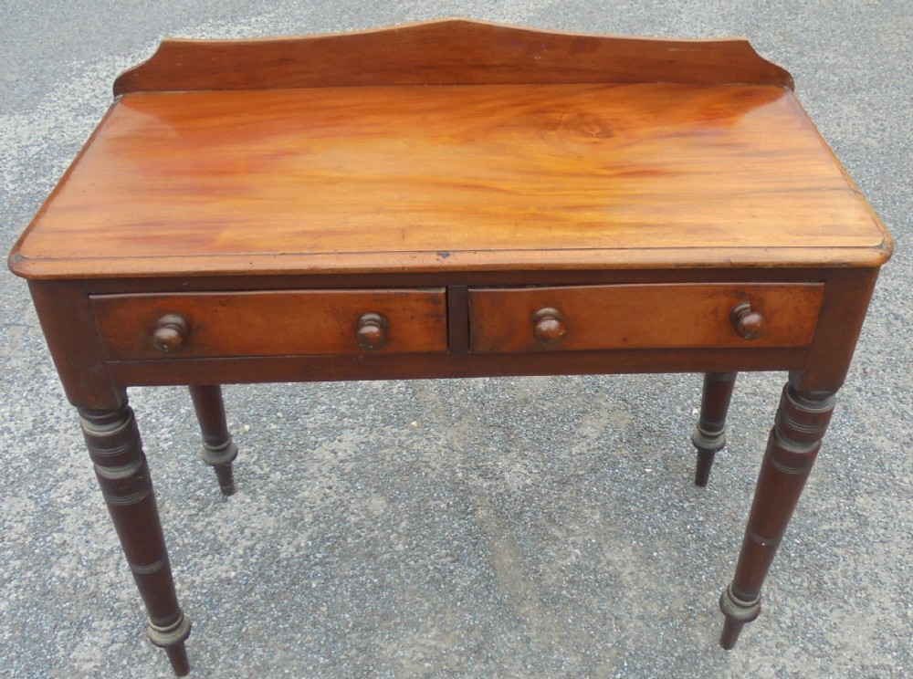 Victorian two drawer writing desk