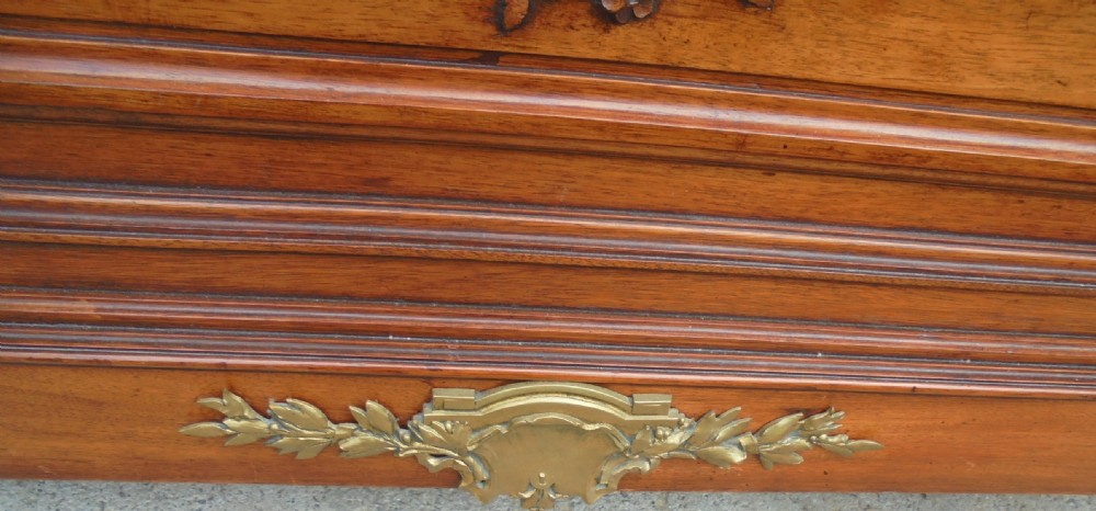 French King Size walnut bed View VI