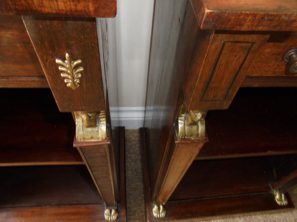 Two French Empire style near matching bedside cabinets View V
