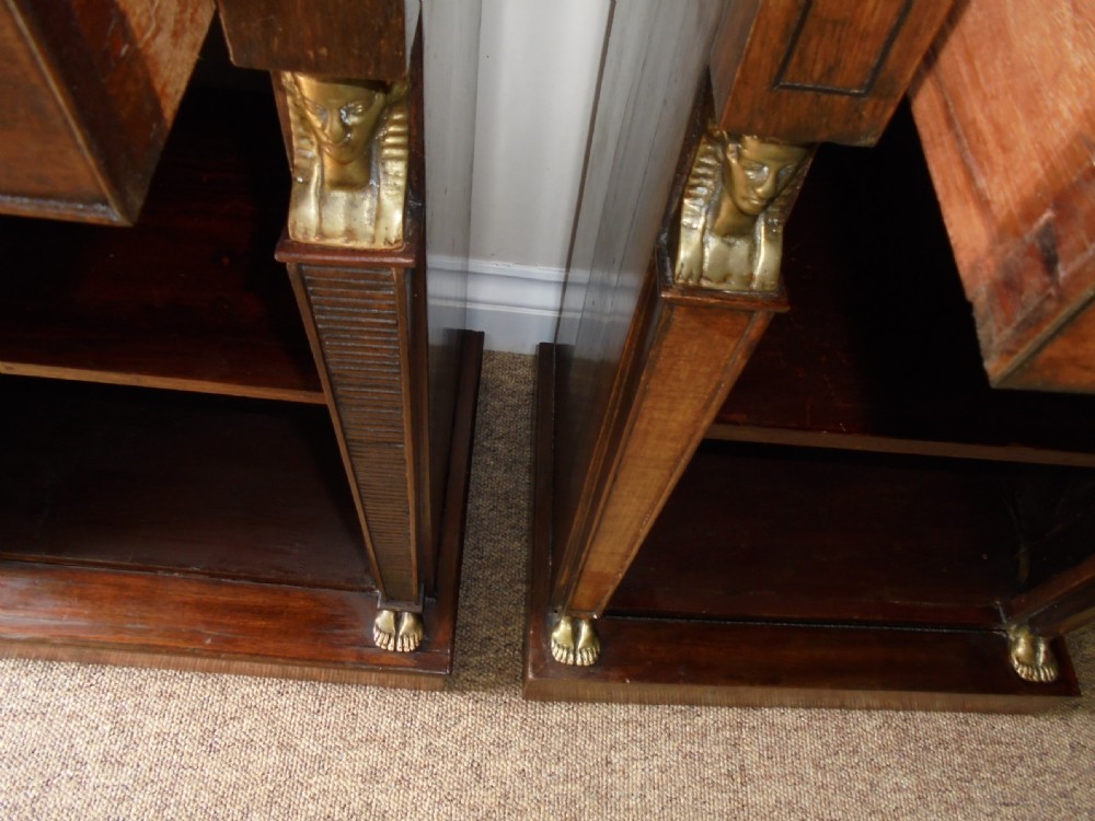 Two French Empire style near matching bedside cabinets View VIII