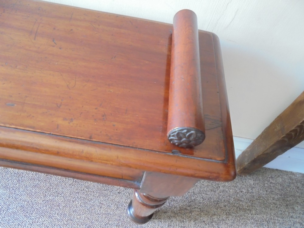 Victorian Mahogany window seat  stool View IV
