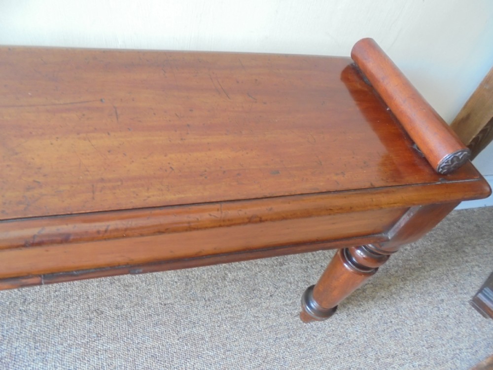 Victorian Mahogany window seat  stool View VI
