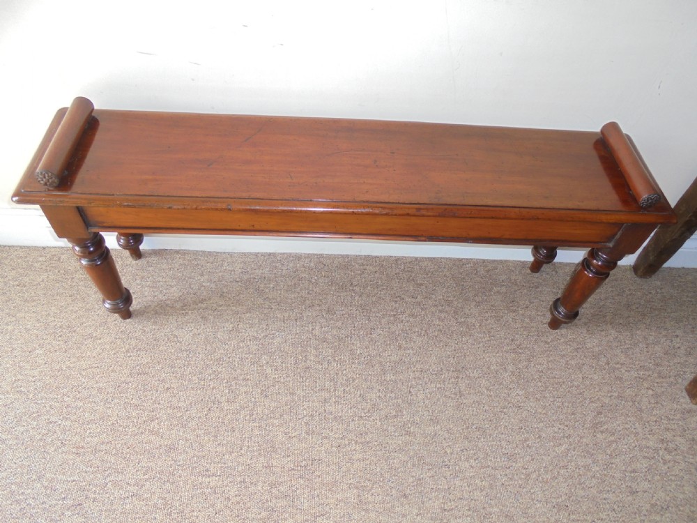 Victorian Mahogany window seat  stool View VII