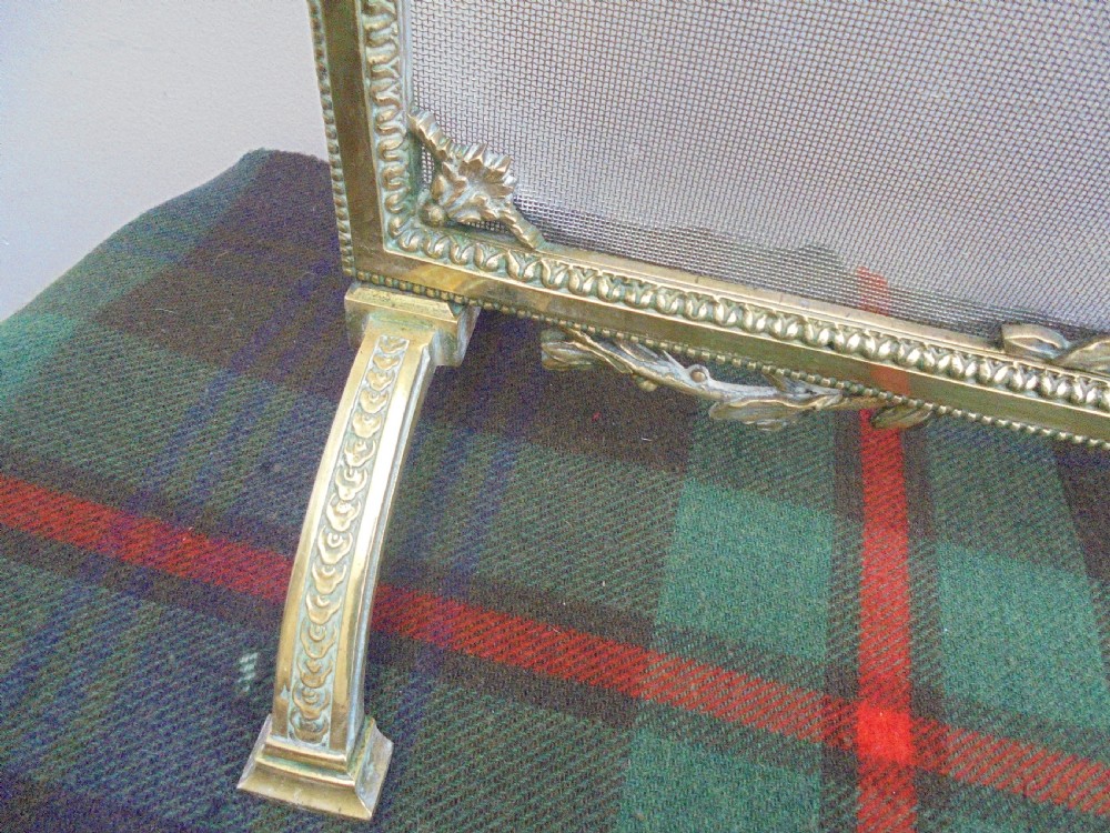 19th Century French brass fireguard View V