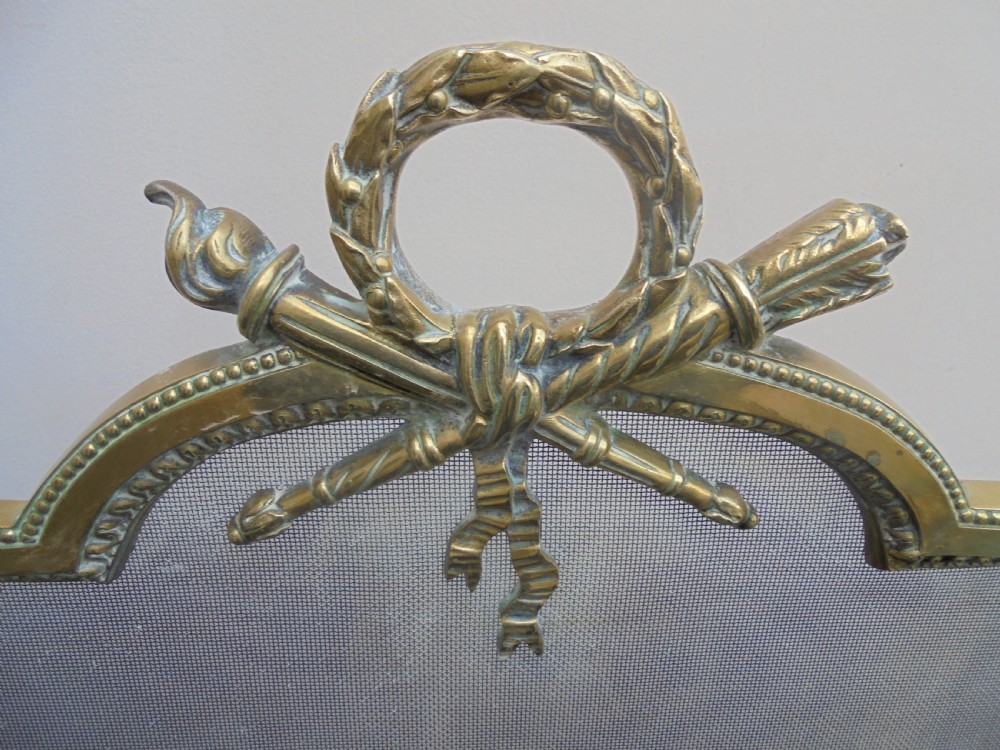19th Century French brass fireguard View VII
