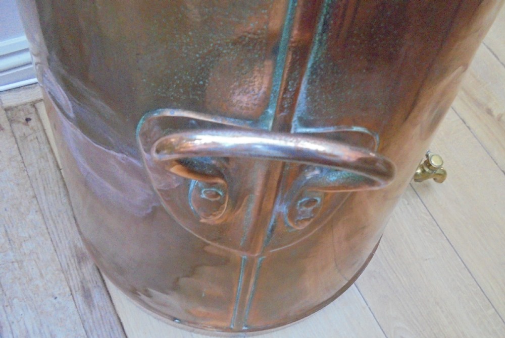 Massive copper urn with Royal Crest View V