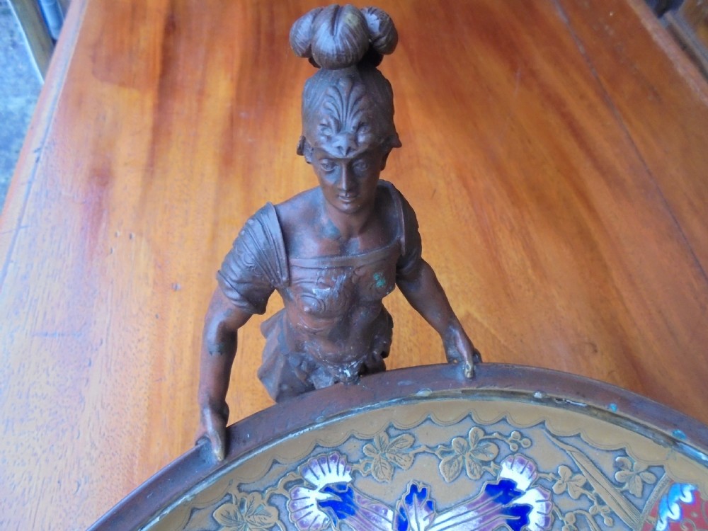 19th century bronze and enamelled Tazza View III