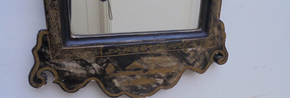 Small 19th century Chinoiserie wall mirror View II
