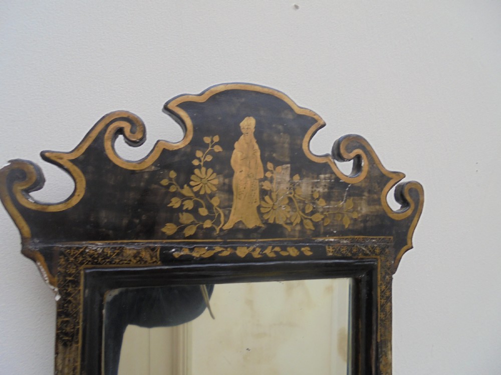 Small 19th century Chinoiserie wall mirror View III