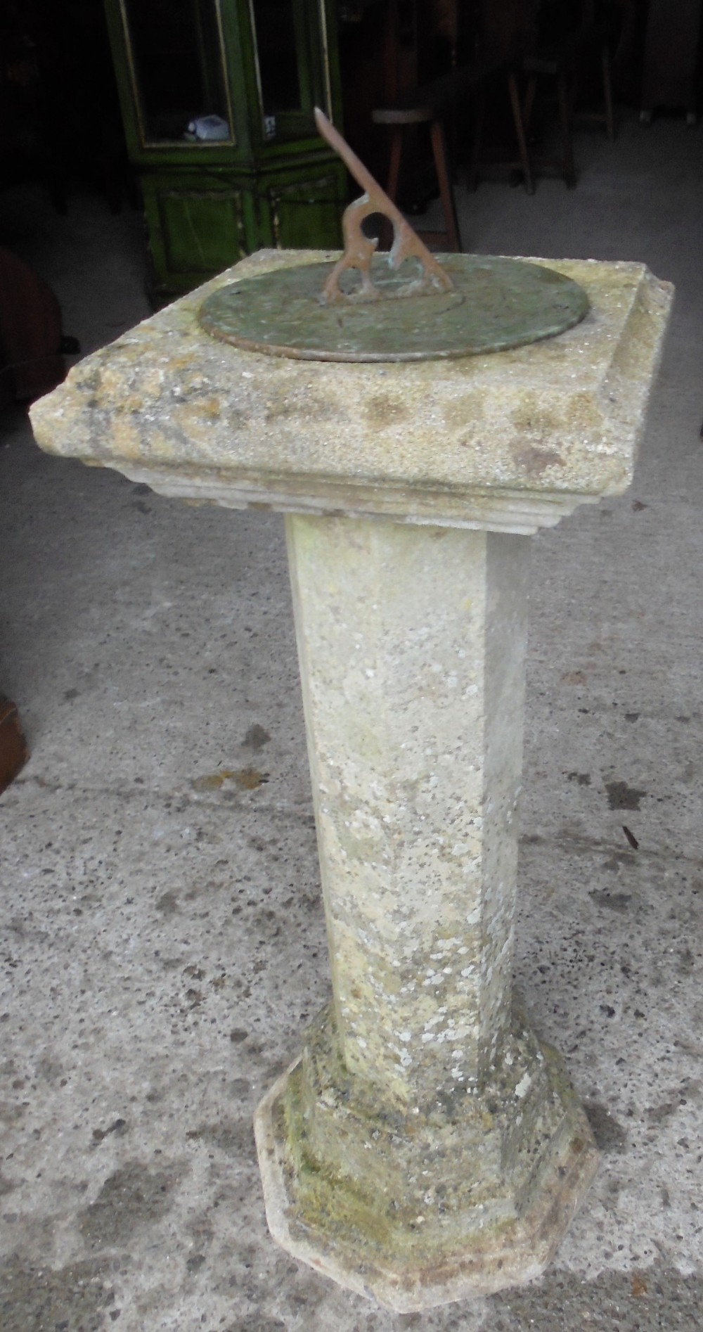 Well weathered  Somerset  Hamstone sun dial