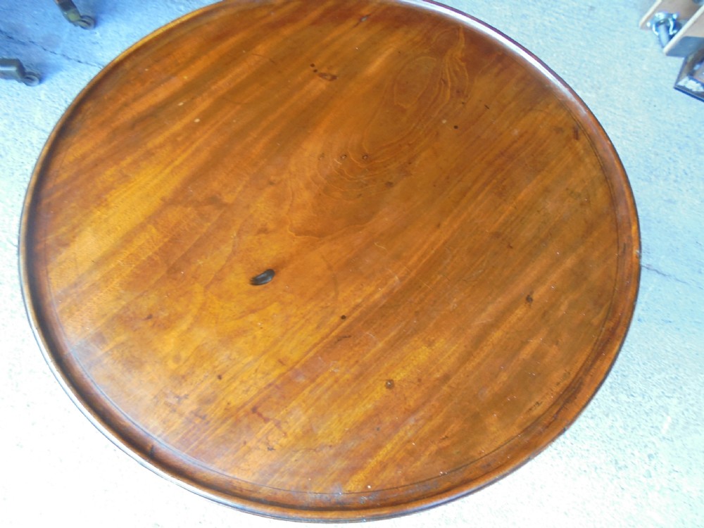 Late 18th century mahogany tripod table View IV
