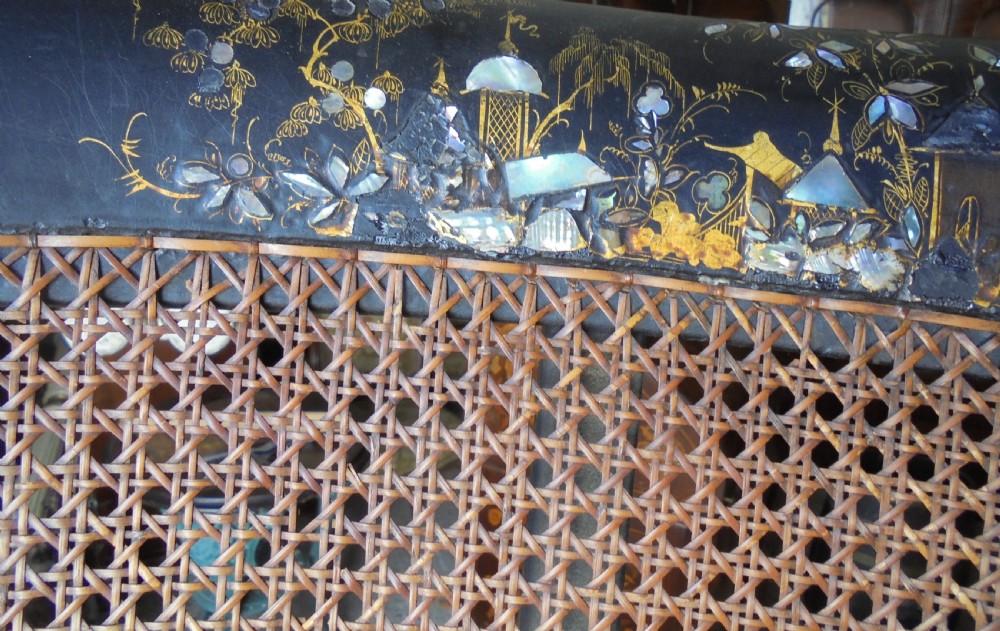 Pair Chisoinerie 18th century chairs View II