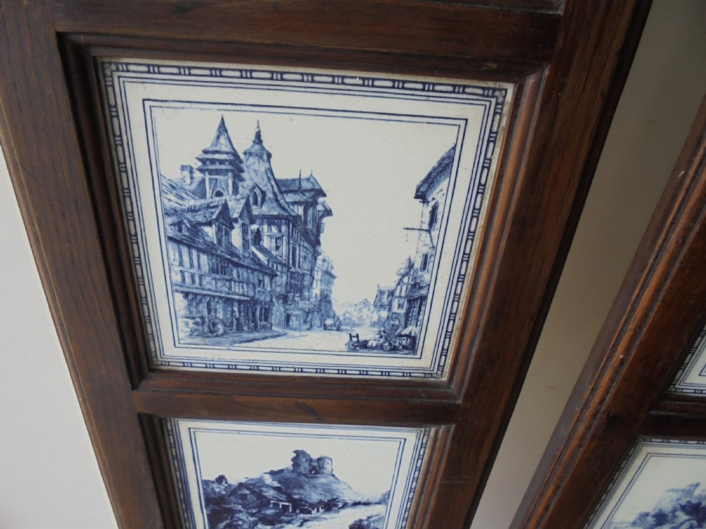 Pair of Minton tile wall hangings View IV