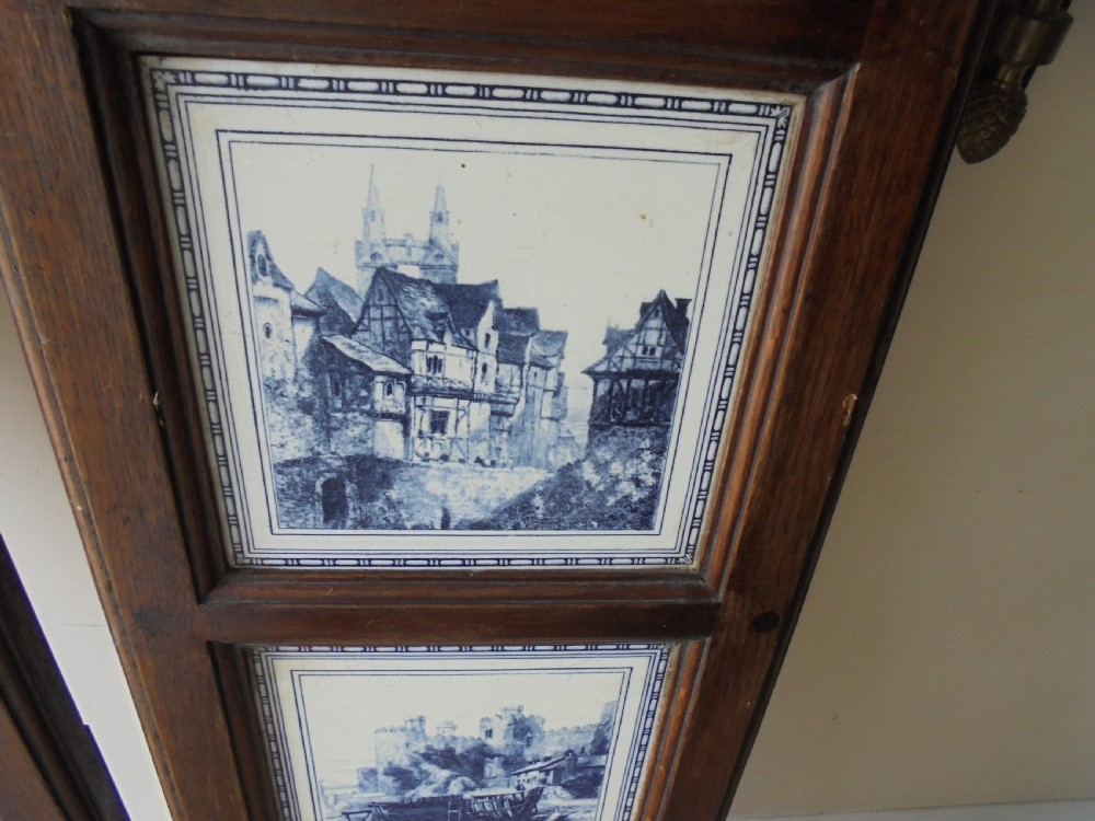 Pair of Minton tile wall hangings View V