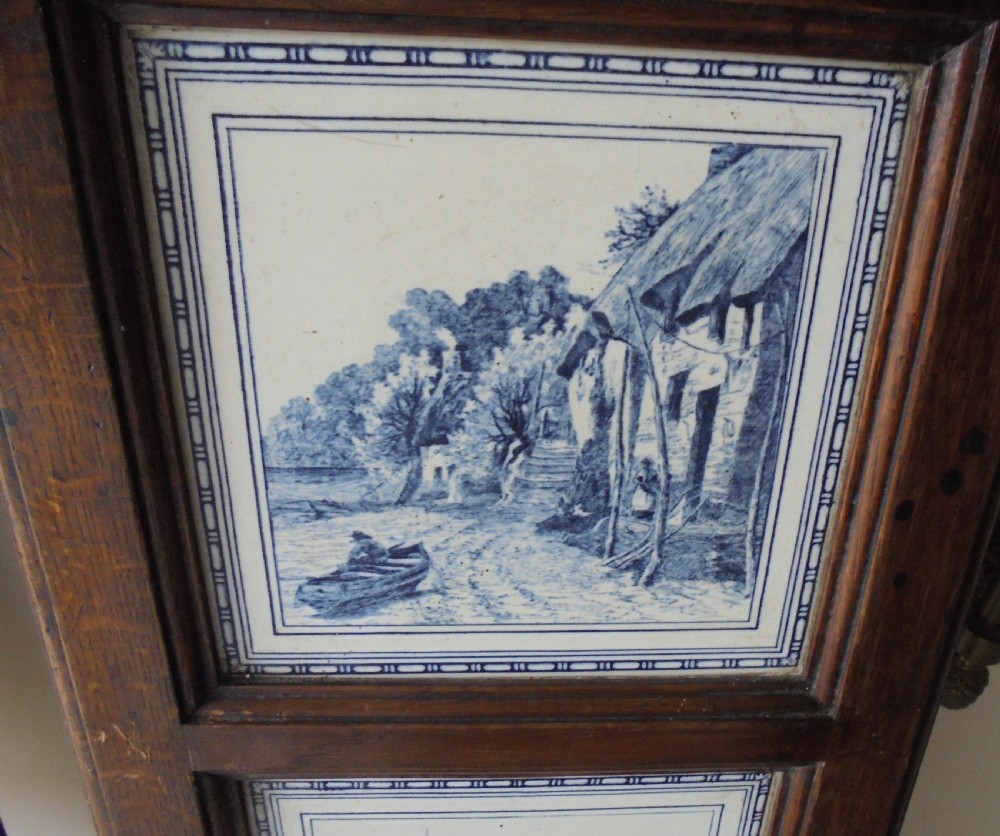 Pair of Minton tile wall hangings View VI