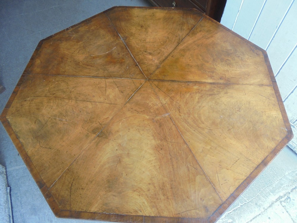 Late 18th century walnut tripod table View II
