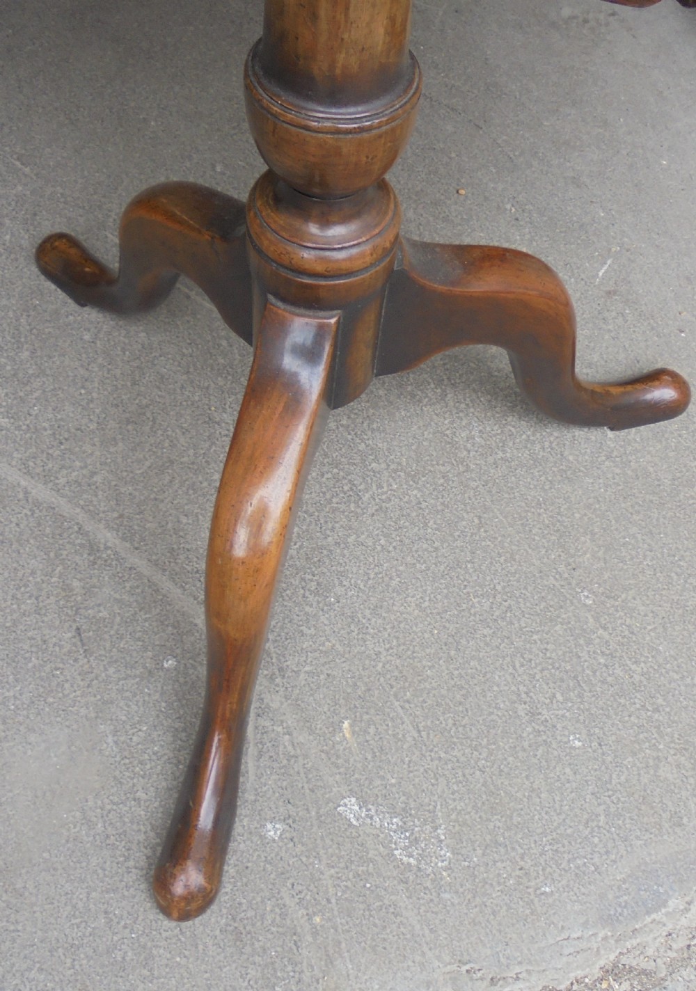 Late 18th century walnut tripod table View VII