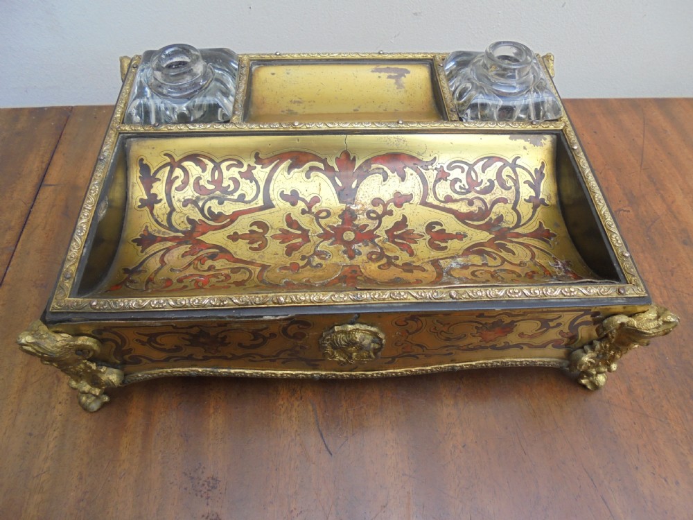 Georgian Boulle inkstand