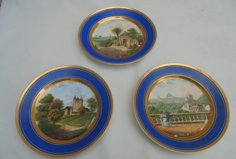 Three 19th century Sevres cabinet plates View III