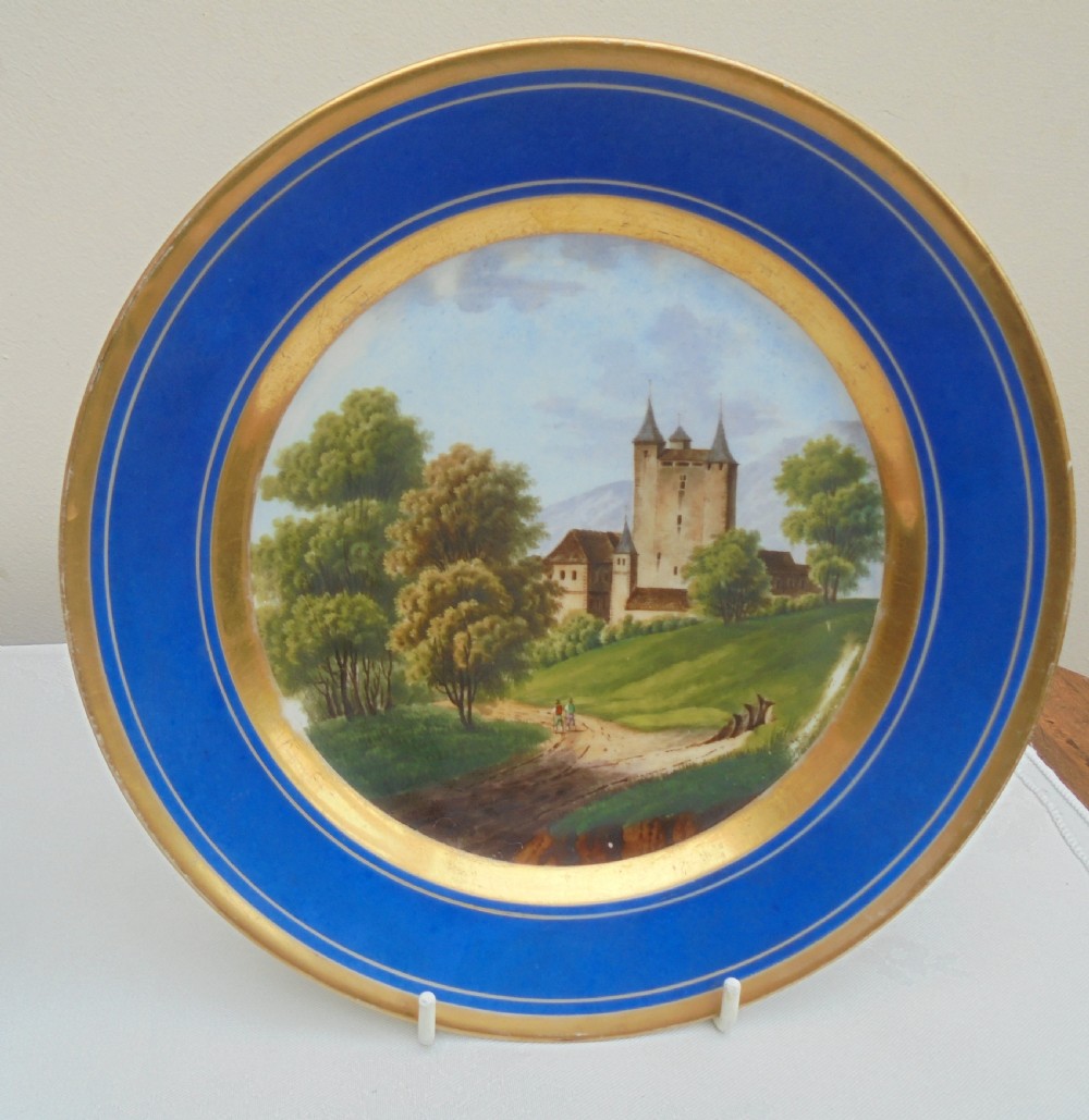 Three 19th century Sevres cabinet plates View VII