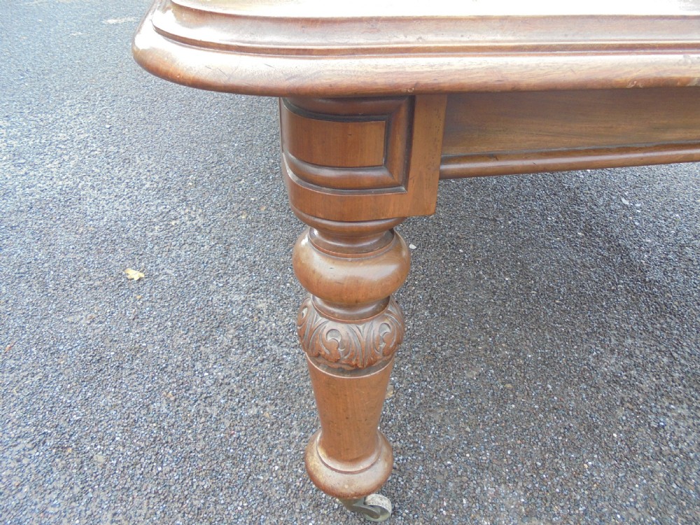 Victorian  extending mahogany dining table seats fourteen View VIII