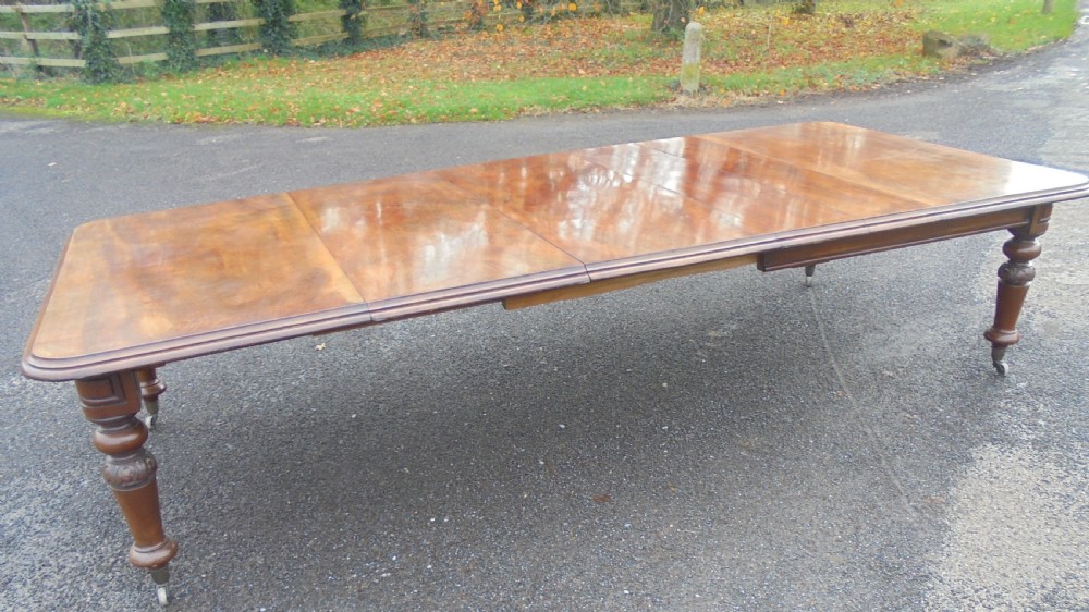 Victorian  extending mahogany dining table seats fourteen View XV