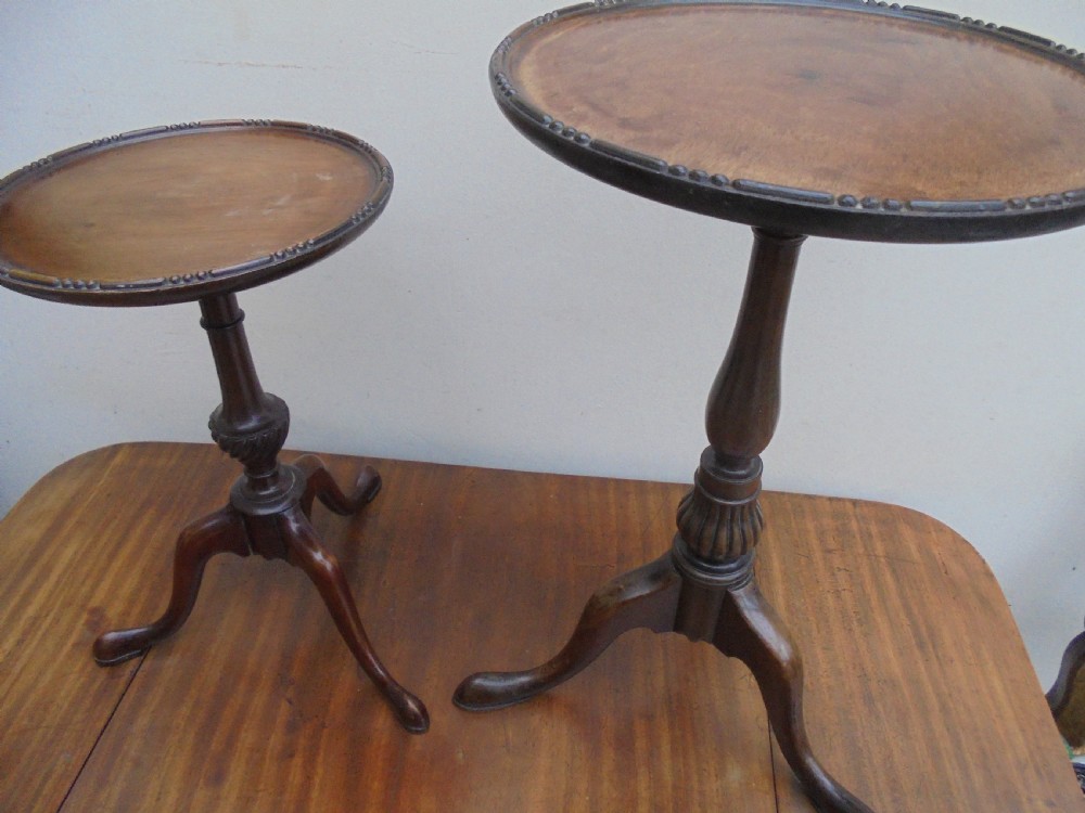Two George 111 style wine or lamp tables View VII