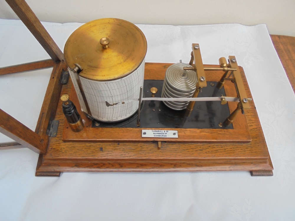 Oak framed Barograph  View V